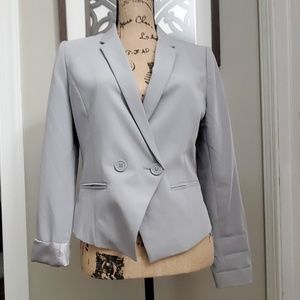 Light Gray button-up blazer